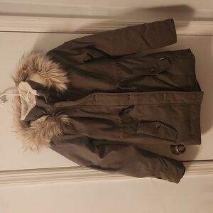 Hollister Fur Lined Coat